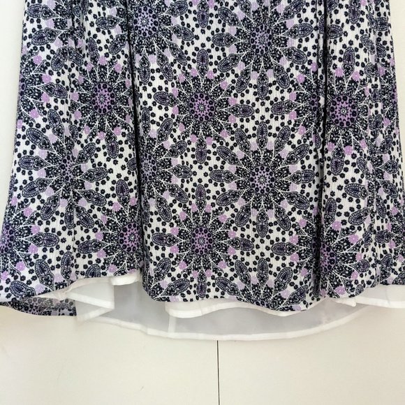 NWOT Loft XS Geo Side Tie Dolman Dress - Picture 6 of 8